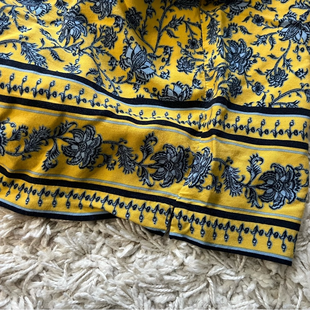 J Jill Yellow Floral Soft Shorts - Picture 7 of 8